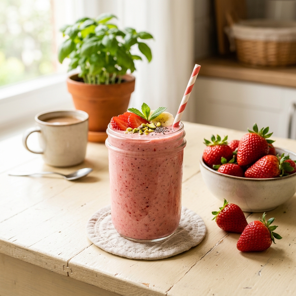 Soya Berry Protein Smoothie